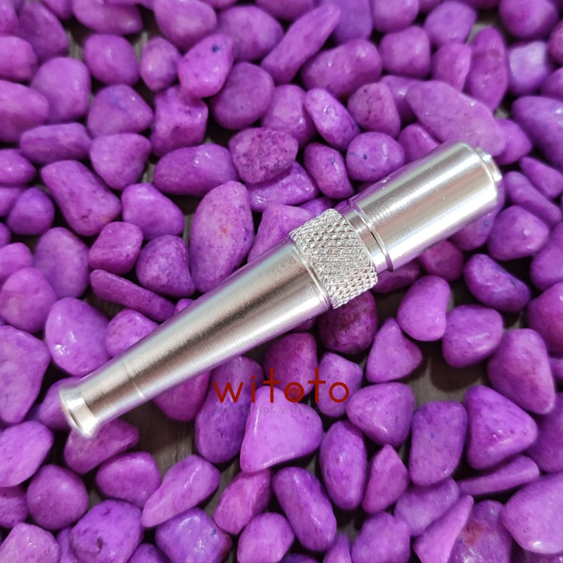 PIPA BATE LISA PLATEADA